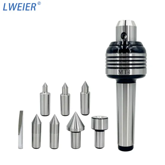 7pcs Replaceable Tips Live Centers for MT3 MT4 MT5 - Multi-Point Revolving Centers