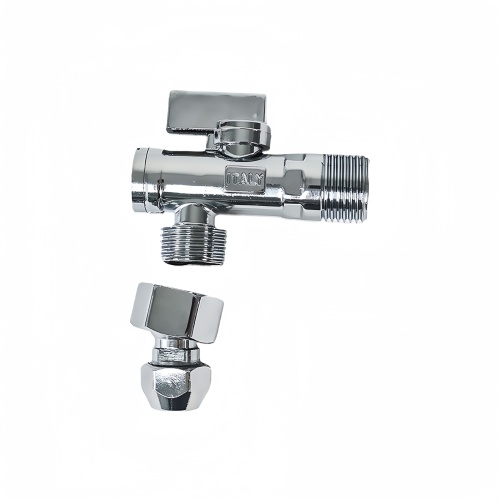 2025 New Arrival Brass Angle Valve with Chrome ABS Handle
