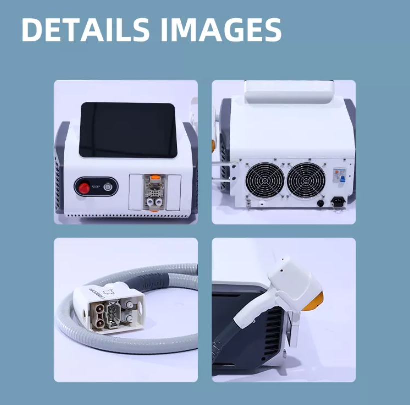 Portable 808 diode laser hair removal epilator skin rejuvenation hair removal laser diode laser for salon