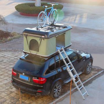 Air Struts Camping Hard Shell Car Top Tent for Black Cars