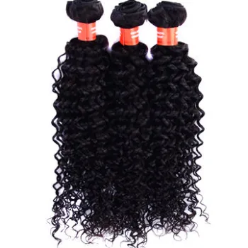 Bestselling and top-quality cheap Brazilian virgin human hair, natural black, curly