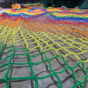 Wholesale Soccer Sports Net Color Flat Hanging Anti-Falling Safety Net Nylon Knotless Balcony Cat Net