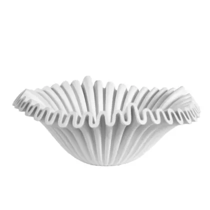 Modern Wave Black French Fruit Bowl Decorative Plate