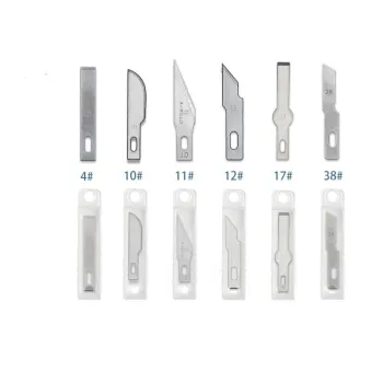 Precision Craft Xacto Knife Replacement Hobby Blades with Plastic Handle