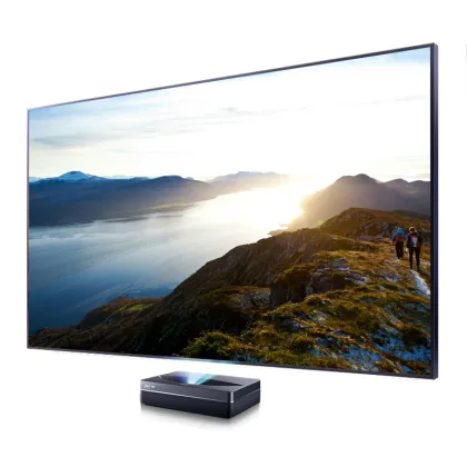 2021 T Prism UST Laser Projector Screen 84 Inch ALR Curtain with Gain 0.85 for Fengmi VAVA 4K 3D