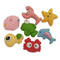 Flat Back Resin Ocean Animals DIY Resin Hair Jewelry Bows Clip Accessories Plastic Cabochons Decoration