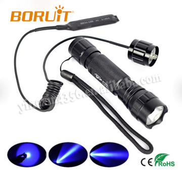 2017 Hot Sale Rechargeable Boruit 501B Blue Hunting Flashlight