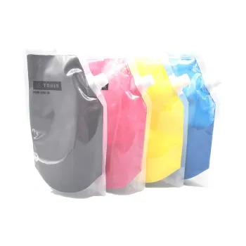 QHJ Toner Powder for Ricoh MP301C/301SP/301SPF Toner Cartridge - KCMY 250g Bag for Laser Printer