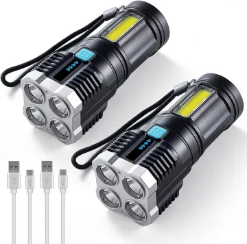 100000 Lumens LED Dive Light: Ultra Bright Rechargeable Tactical Flashlight with UV Laser
