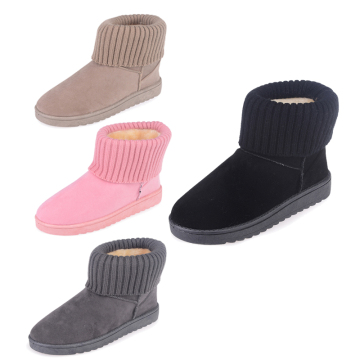 Hot Sale Women's Plush Round Head Winter Snow Boots