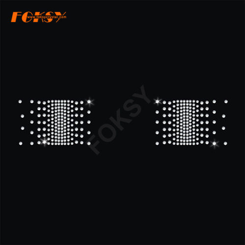 Custom heat Rhinestone Transfer for Tailless Cheer Bow