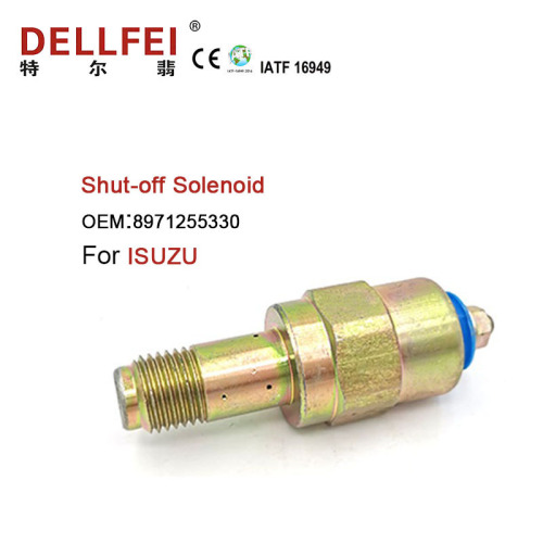 Solenoide de parada de combustible del motor ISuzu de 12V 8971255330