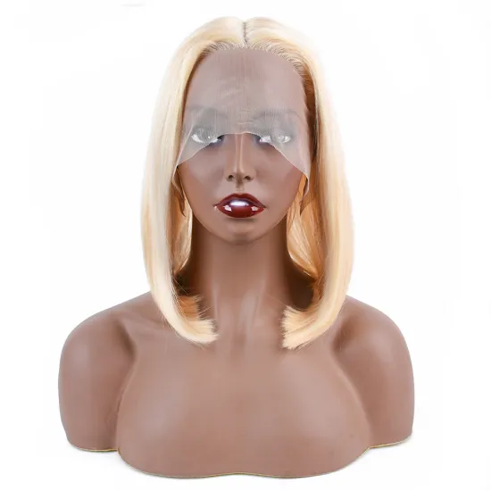 Cheap And Hot Sell T Lace 10A Grade 613 Color Straight Bob Wigs 10-16 Inch Brazilian Hair Wholesale In Stock,100% Human Hair