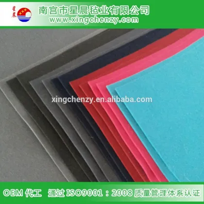 Colorful chemical fiber felt