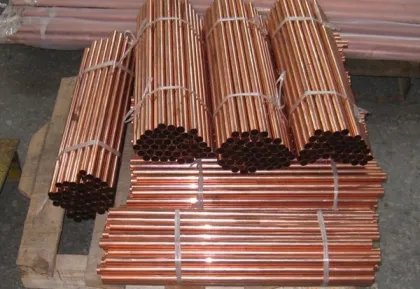 straight copper pipe/red copper pipes for gas water heater