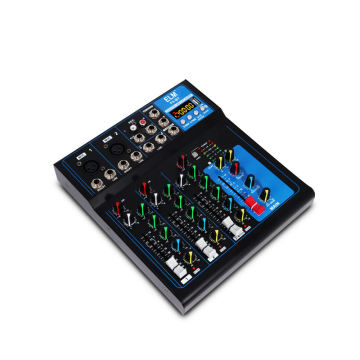 Hot Sale 4-Channel USB BT Sound Mixer for DJ and Stage