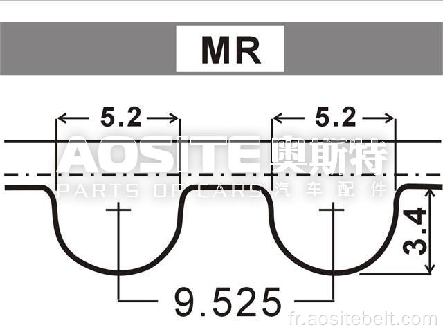 Ceinture de distribution pour Porsche 924