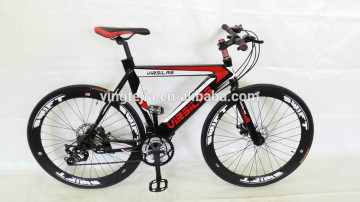 China OEM manufacture online shopping newly designed two wheel road bike/racing bicycle with 21speed disc brake