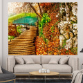 soft 3D dust proof partition tapestry