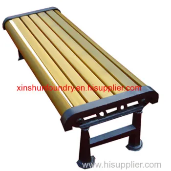 Offer Backless Cast Iron Wood Bench 