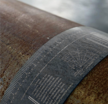 Uweld Welding Pipe Wrap-Around Ruler untuk Pemotongan dan Pengukuran Gas