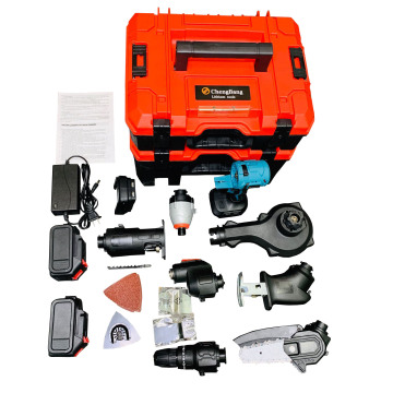 20V Cordless Multi-Tool Kit: 8-in-1 Rechargeable Power Tools with Brushless Motor and Lithium Battery