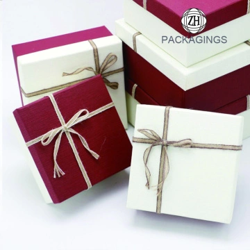 Christmas Square Gift Box Packaging Box Eco Friendly