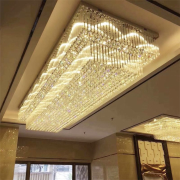 Luxury Custom K9 Crystal Chandelier - Modern LED Wedding Banquet Ceiling Light