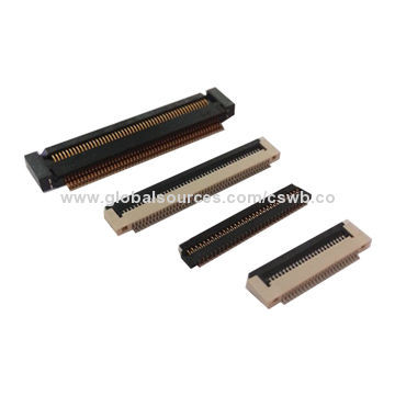 FPC/FFC 0.3, 0.5, 1.0mm Pitch Connectors, Compliant with RoHS Directive