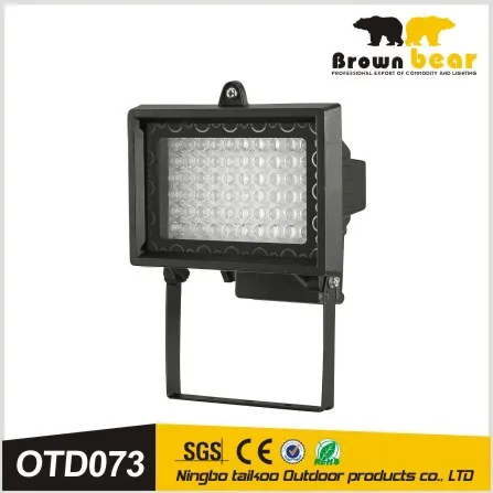 square 4w pir led floodlight with 60led