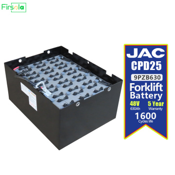 Batterie de traction 9pzs630 JAC Batterie de chariot élévateur 48V 630AH