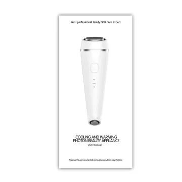 Ultrasonic Hot Cold Hammer Facial Massager with Light Photon Therapy - Multifunctional Beauty Instrument (1 YEAR Warranty)