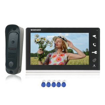 7 Inch HD Video Doorbell with RFID Access Control for Home Security