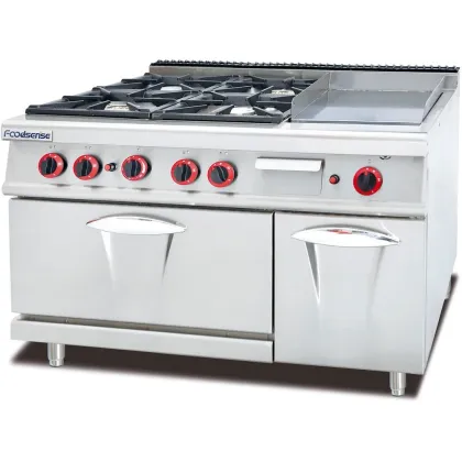 Commercial Kitchenware Gas Range with Oven for Commercial Kitchen