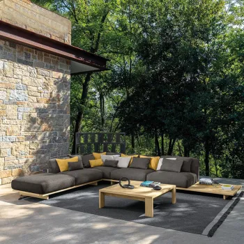 High Quality Teak Solid Wood Sofa Set for Courtyards and Gardens