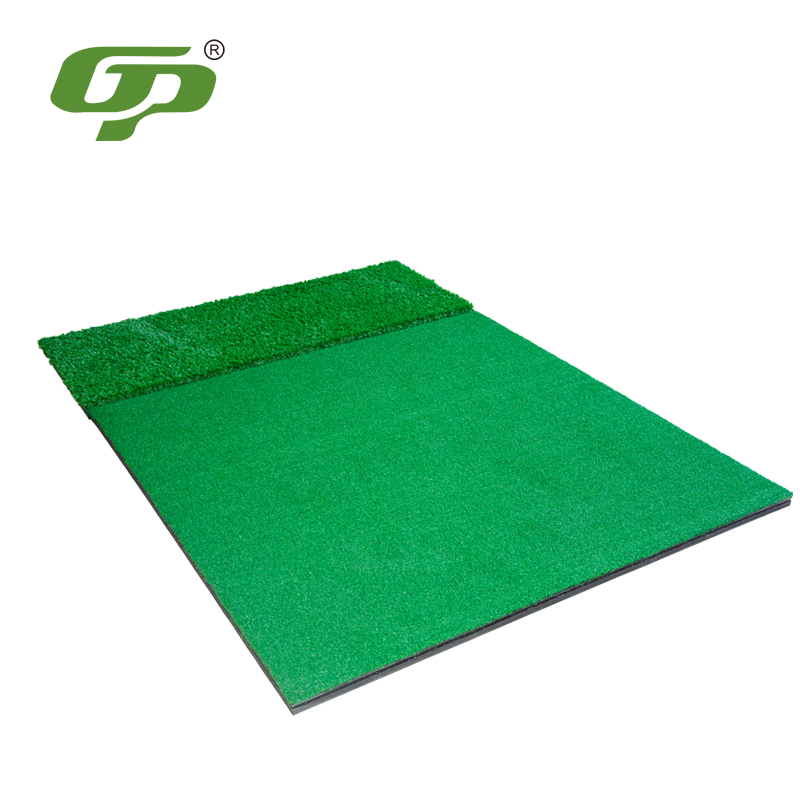 3D golf hitting mat long and short grass 