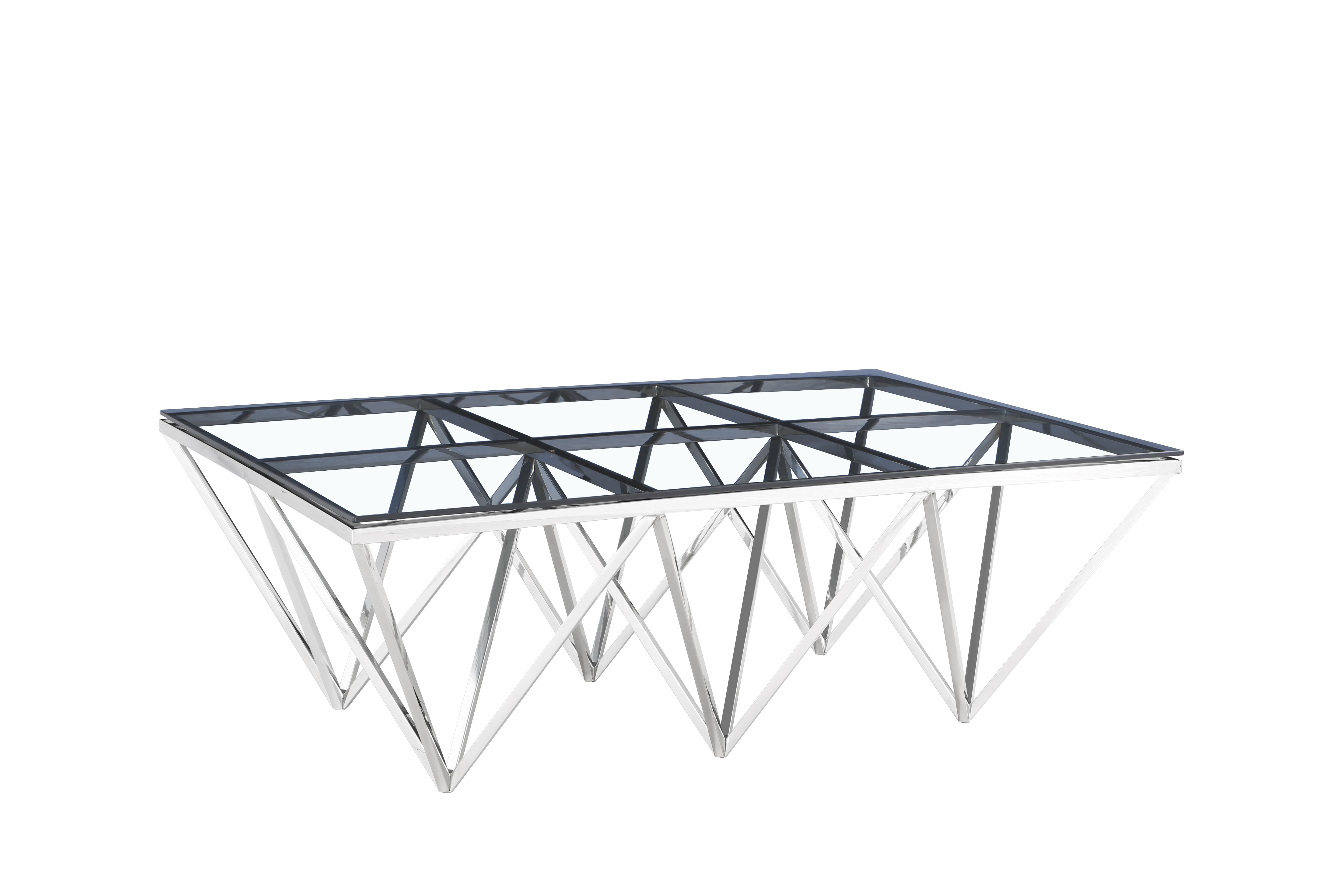 TL-AS13 coffee table with silver legs