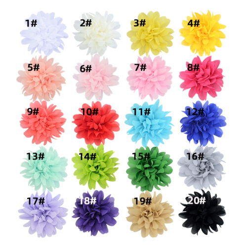 Blumen-Scrunchie Diy für Kinder Haarspangen 8cm