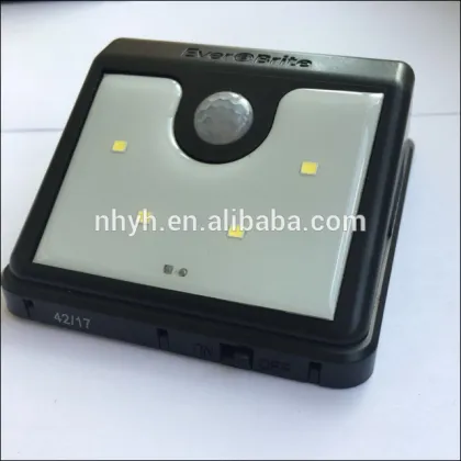 4 LED SUNFORCE LED SOLAR POWER MOTION SENSOR LIGHT OUTDOOR