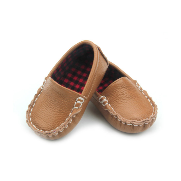 Soft Sole Leather Baby Boy ကလေး ပေါ့ပေါ့ပါးပါး ဖိနပ်