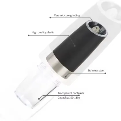 Gloway LED Salt & Pepper Shakers: Battery Operated, Adjustable, and Automatically Grind Peppercorns and Salt