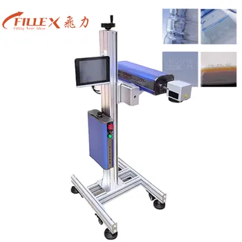 CO2 Laser Marking Machine for Plastic, Glass Bottles & Paper Packaging Box Date Marking