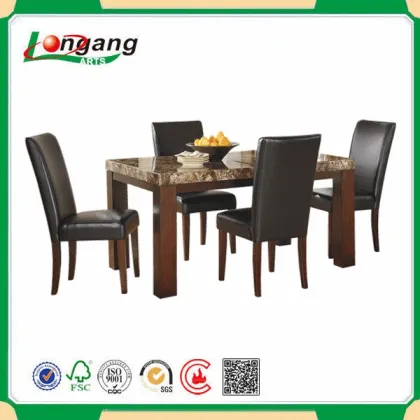 Wooden table combination of chair of mensal chair a table for four