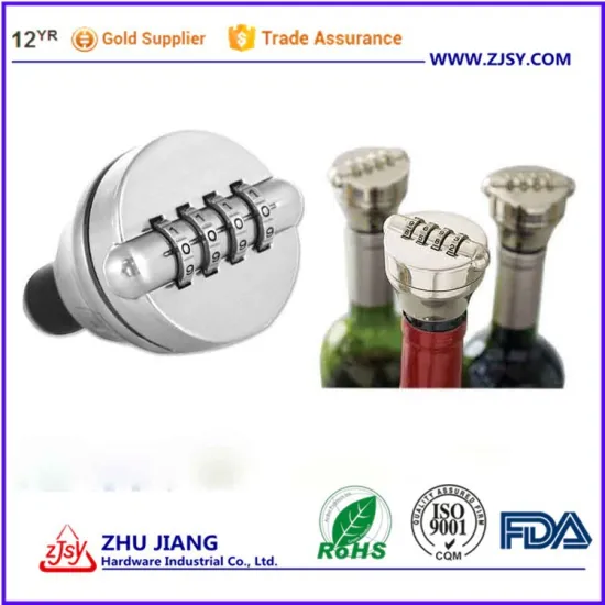 High Quality Security Combination Wine Bottle Lock, Wine Lock