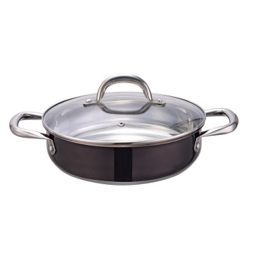 3quart dutch oven cooking pot black serving pot