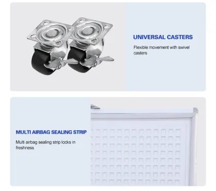 Horizontal Freezer Refrigerator and Gelato Display Freezer