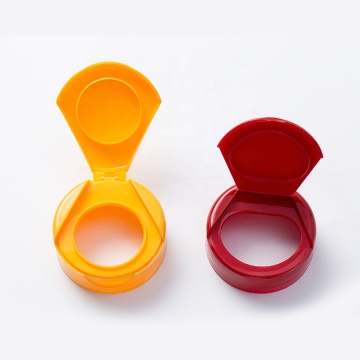 PP Kırmızı Sarı 40mm Hap Sağlık Şişeleri için Üst Kapak
