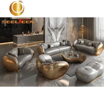 Gray Luxury Italian Style Sofa Set Furniture