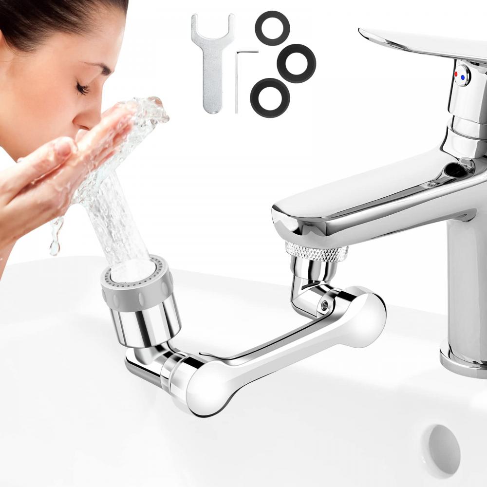 1080°Faucet Extender、1080 Swivel Robotic Arm Swivel Extension Faucet Aerator
