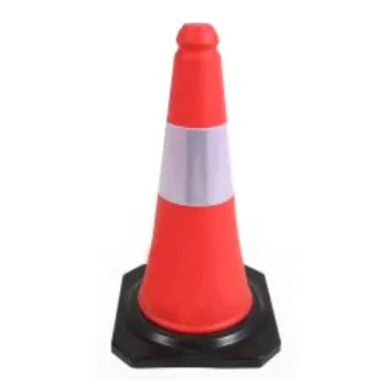 High Visibility Orange Safety and Traffic Cones with Reflective Collars for Parking and Roadway Management